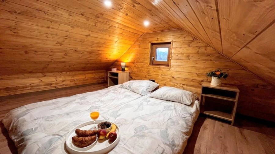 giżycki, Giżycko, Szczybały Giżyckie, Sprzedam działkę bud. z całorocznym domkiem rekreacyjnym Szczybały Giżyckie