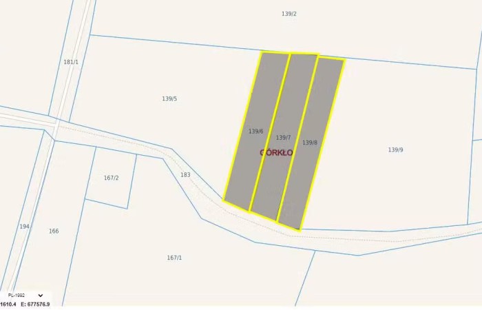 mrągowski, Mikołajki, Górkło, Działki Górkło gm. Mikołajki