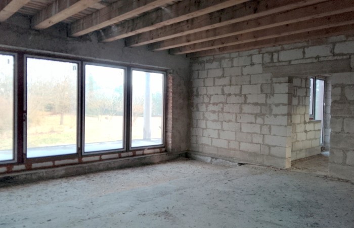 węgorzewski, Węgorzewo, Czerwony Dwór, Działka plus dom do wykończenia.