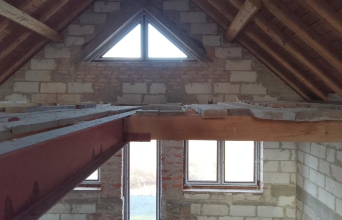 węgorzewski, Węgorzewo, Czerwony Dwór, Działka plus dom do wykończenia.