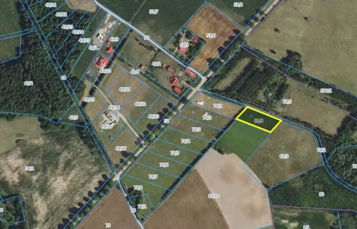 węgorzewski, Pozezdrze, Pieczarki, Działka bud. Pieczarki gm Pozezdrze