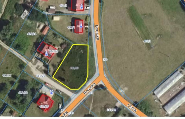 giżycki, Kruklanki, Borecka, Działka z pozwoleniem na budowę w m. Kruklanki ul Borecka