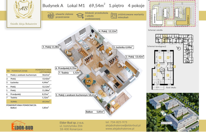 mazowieckie, ostrowski, Nowoczesne 4 pokoje w Alei Bohaterów-idealne dla rodziny!!!