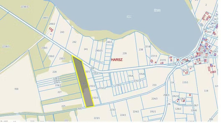 węgorzewski, Pozezdrze, Harsz, Działka Leśna 2 ha w m. Harsz gm Pozezdrze