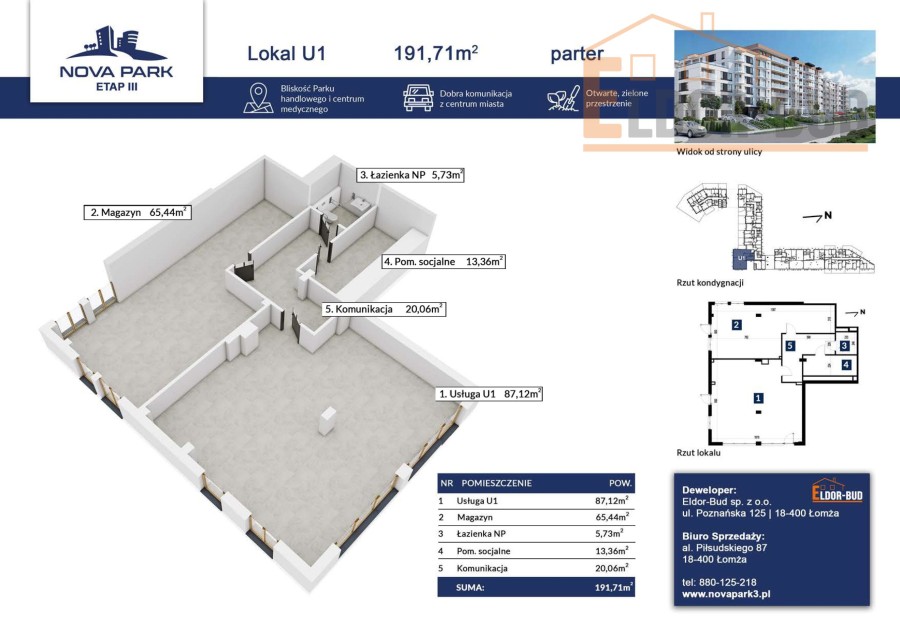 Łomża, Przestronny lokal dla Twojej działalnosci