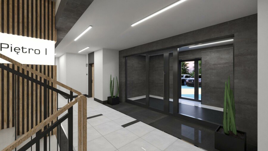 Łomża, ks. Jerzego Popiełuszki, Nowoczesne mieszkanie 51 m² z tarasem | Łomża, ul. Popiełuszki 4