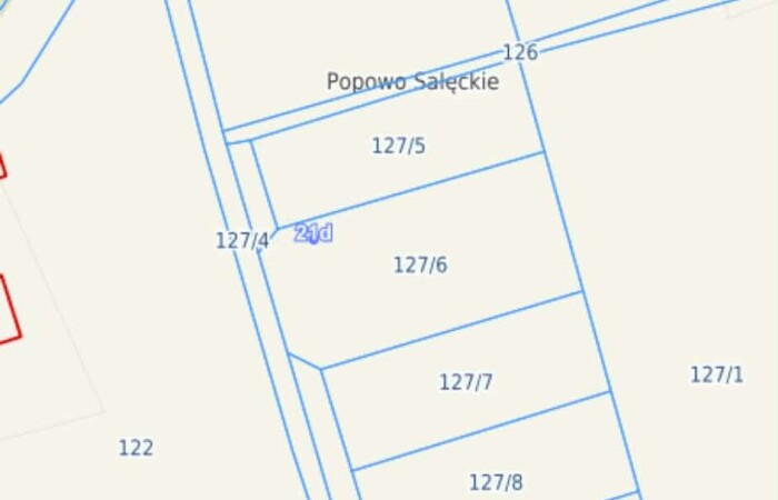 mrągowski, Mrągowo, Popowo Salęckie, Działki obok Mrągowa przy jeziorze