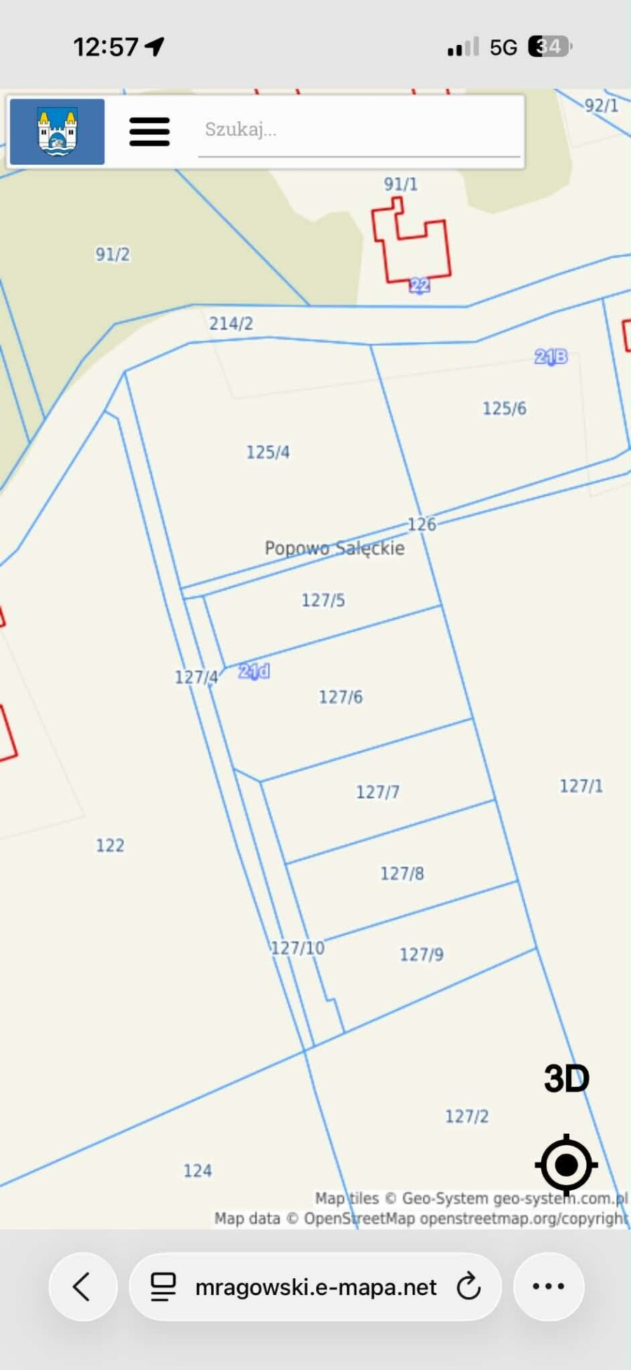 mrągowski, Mrągowo, Popowo Salęckie, Działki obok Mrągowa przy jeziorze