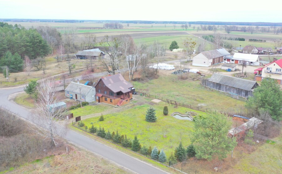 łomżyński, Zbójna, Laski, 479 tys zł !!!  Zielona oaza w drewnianym stylu !