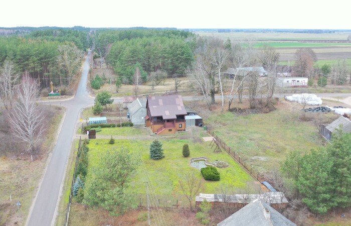 łomżyński, Zbójna, Laski, 479 tys zł !!!  Zielona oaza w drewnianym stylu !