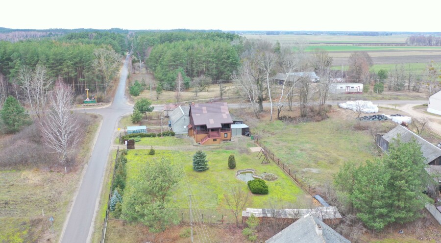 łomżyński, Zbójna, Laski, 479 tys zł !!!  Zielona oaza w drewnianym stylu !