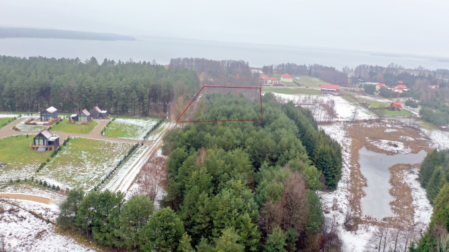 giżycki, Miłki, Rydzewo, Budowlana działka z własnym lasem - Rydzewo