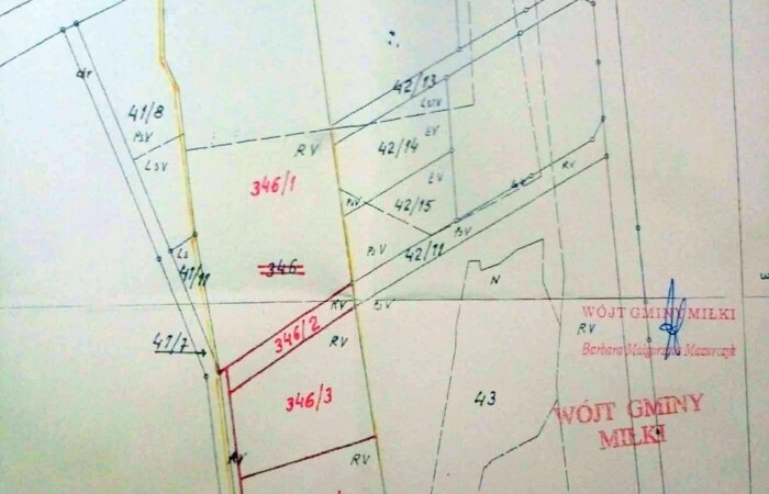 giżycki, Miłki, Rydzewo, Budowlana działka z własnym lasem - Rydzewo