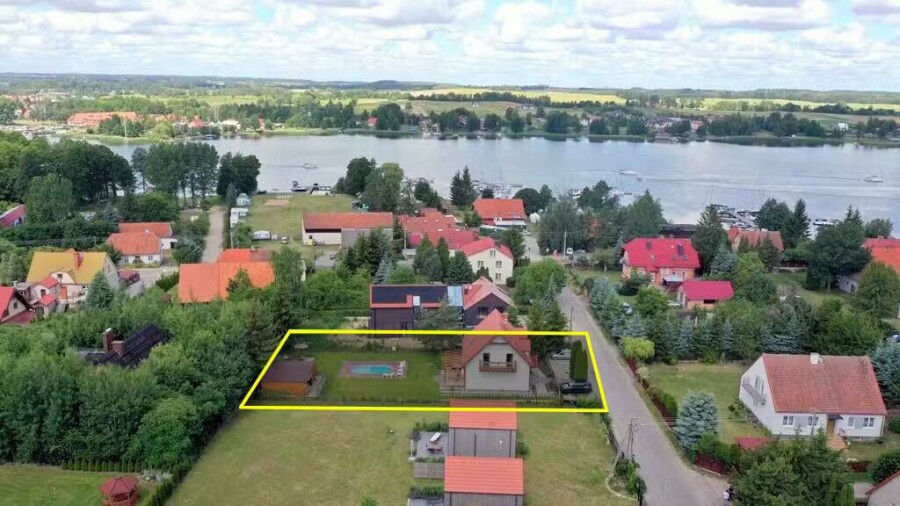 giżycki, Miłki, Rydzewo, Orzechowa, Atrakcyjny dom w Rydzewie, gm. Miłki – nad jeziorem Niegocin!