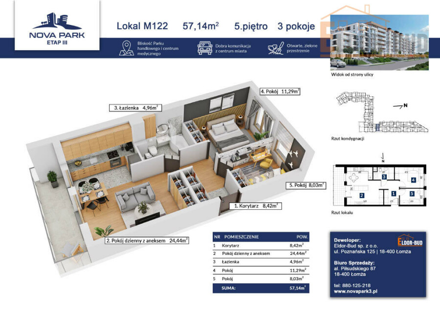 Łomża, Akademicka, Mieszkanie z dużym potencjałem M-122