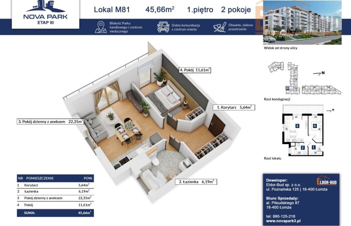 podlaskie, Łomża, Funkcjonalne mieszkanie dedykowane Tobie M-81
