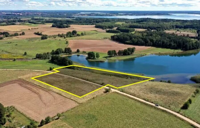 warmińsko-mazurskie, węgorzewski, Działka bud. 2,1 ha z linią brzegową jeziora Mamry
