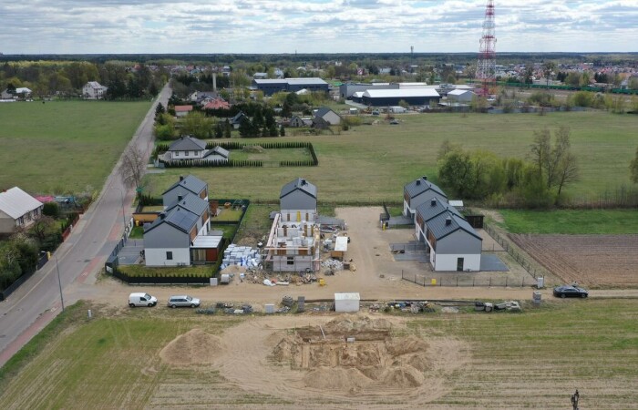 Ostrołęka, Wierzbowa, Nowoczesny dom w zabudowie bliźniaczej