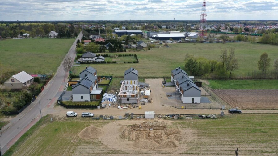 Ostrołęka, Wierzbowa, Nowoczesny dom w zabudowie bliźniaczej