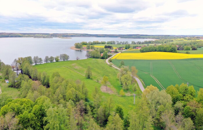 kętrzyński, Srokowo, Kaczory, Kompleks pięknych działek nad Jeziorem Rydzówka.
