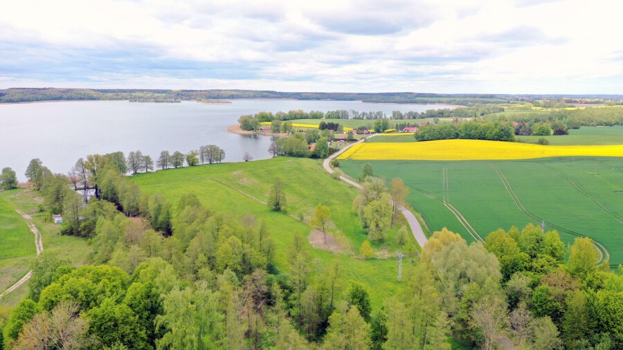 kętrzyński, Srokowo, Kaczory, Kompleks pięknych działek nad Jeziorem Rydzówka.