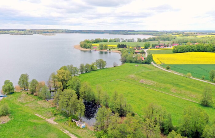 kętrzyński, Srokowo, Kaczory, Kompleks pięknych działek nad Jeziorem Rydzówka.