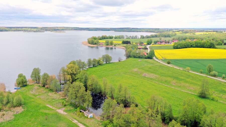 kętrzyński, Srokowo, Kaczory, Kompleks pięknych działek nad Jeziorem Rydzówka.