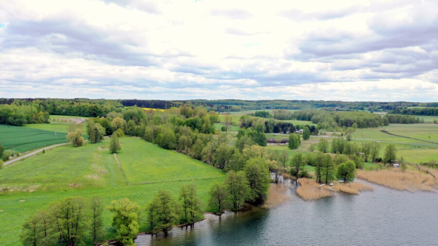 kętrzyński, Srokowo, Kaczory, Kompleks pięknych działek nad Jeziorem Rydzówka.