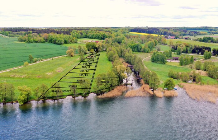 kętrzyński, Srokowo, Kaczory, Kompleks pięknych działek nad Jeziorem Rydzówka.