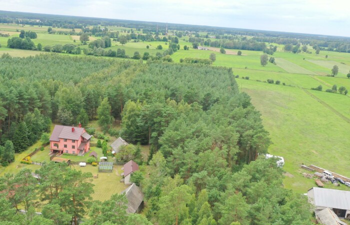 łomżyński, Zbójna, Kolonia Suchy Borek, Zielona enklawa w otulinie lasów