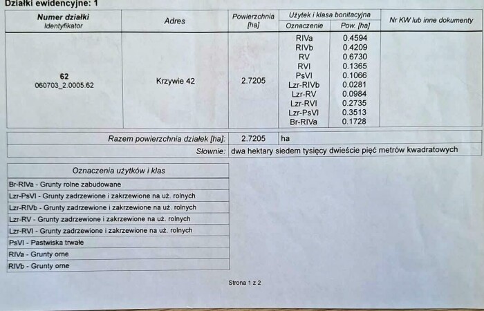 kraśnicki, Dzierzkowice, Krzywie, Stare Siedlisko Krzywie 42 gm Dierzkowice