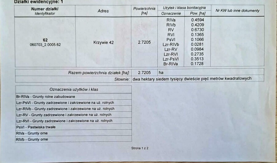 kraśnicki, Dzierzkowice, Krzywie, Stare Siedlisko Krzywie 42 gm Dierzkowice
