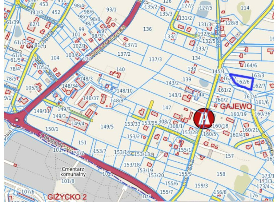 giżycki, Giżycko, Gajewo, Gajewo - duża działka budowlana