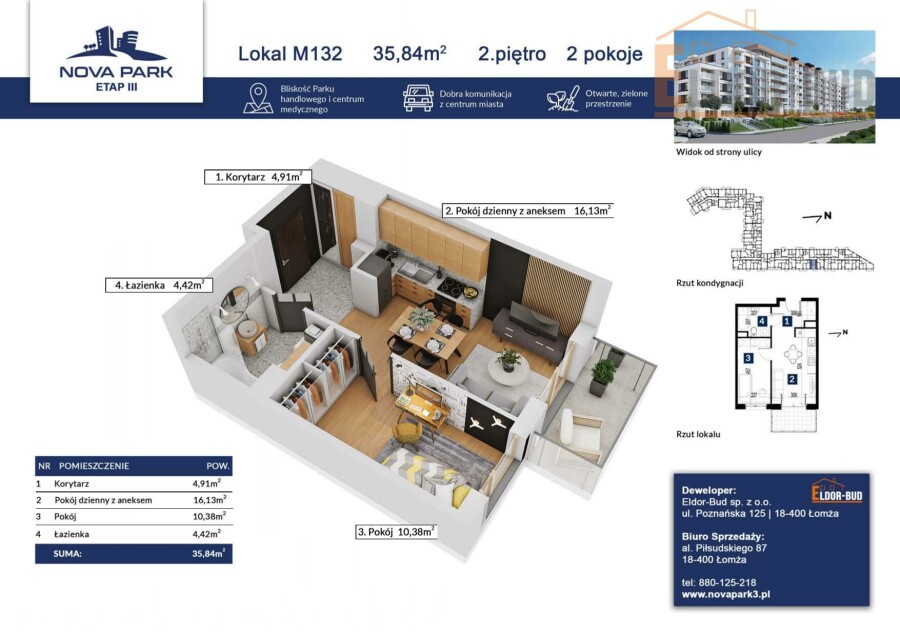 Łomża, Akademicka, MIeszkanie w atrakcyjnej lokalizacji M-132