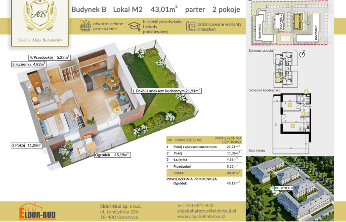 mazowieckie, ostrowski, Prestiżowe mieszkanie z ogródkiem – Aleja Bohaterów