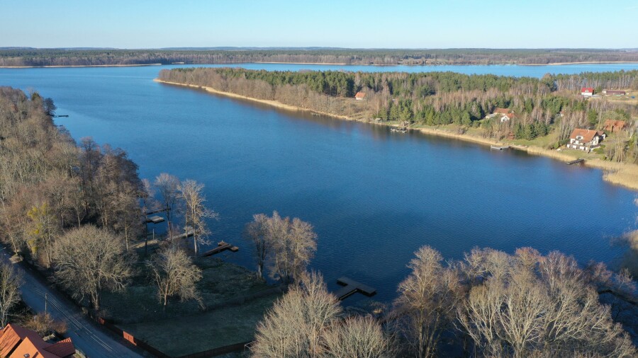 mrągowski, Mikołajki, Jora Wielka, Dom,  zabudowania nad jeziorem Tałty