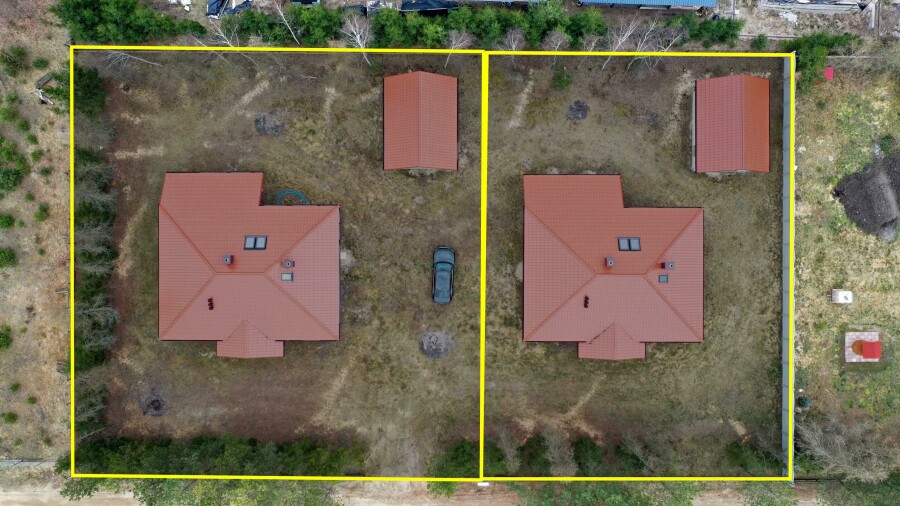 łomżyński, Zbójna, Piasutno Żelazne, Dom w stanie surowym nad rzeką Pisa Piasutno Żelazne