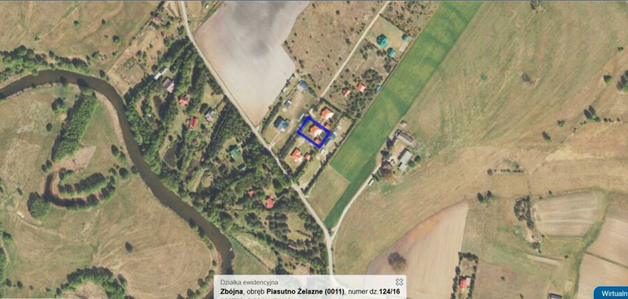 łomżyński, Zbójna, Piasutno Żelazne, Dom w stanie surowym nad rzeką Pisa Piasutno Żelazne