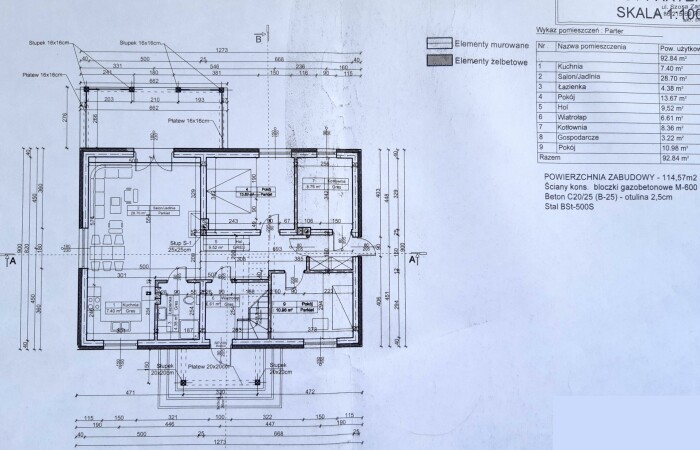 łomżyński, Zbójna, Piasutno Żelazne, Dom w stanie surowym nad rzeką Pisa Piasutno Żelazne