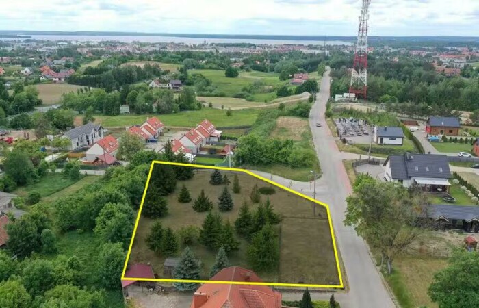giżycki, Giżycko, Gajewo, Leśna, Na sprzedaż działka budowlana 2380 m² – Gajewo, ul. Leśna