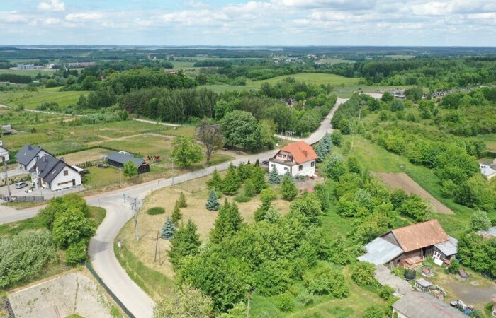 giżycki, Giżycko, Gajewo, Leśna, Na sprzedaż działka budowlana 2380 m² – Gajewo, ul. Leśna