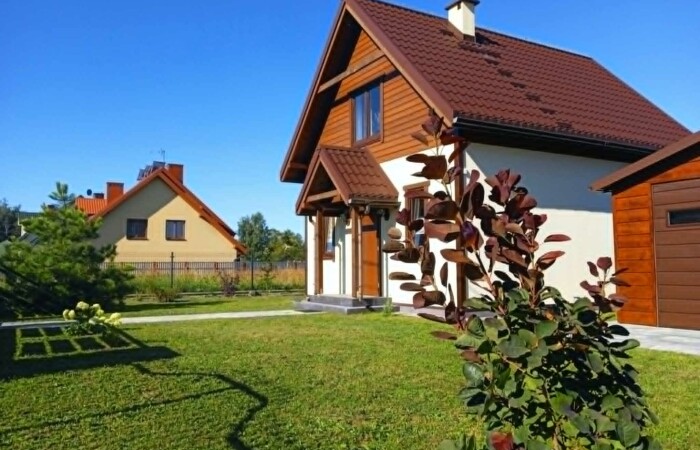 ostrołęcki, Myszyniec, Mazurska, Uroczy nowy dom z kominkiem  na Kurpiach