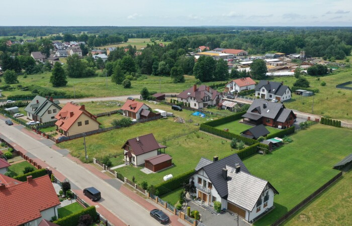 ostrołęcki, Myszyniec, Mazurska, Uroczy nowy dom z kominkiem  na Kurpiach