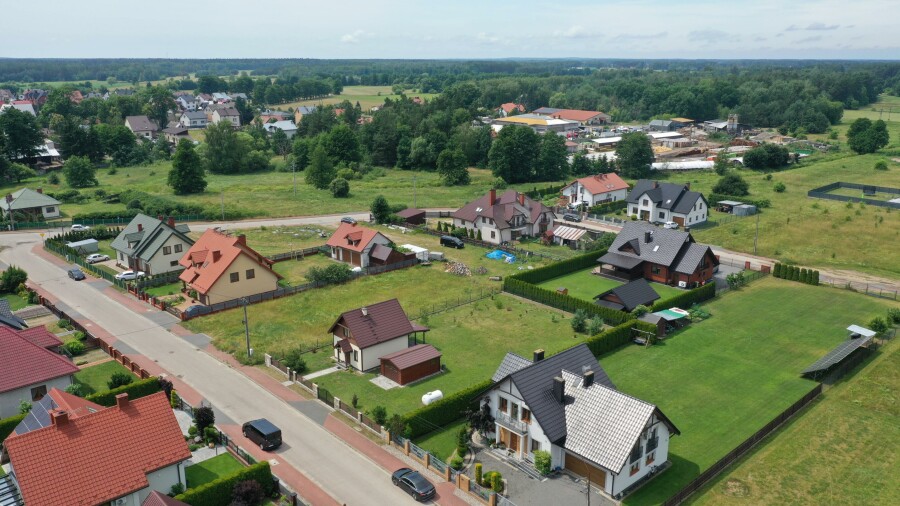 ostrołęcki, Myszyniec, Mazurska, Uroczy nowy dom z kominkiem  na Kurpiach
