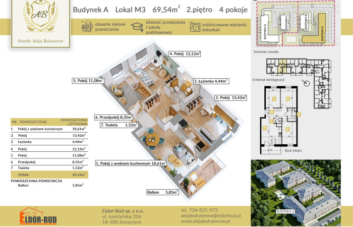 ostrowski, Ostrów Mazowiecka, płk. Dyplomowanego Ludwika Bociańskiego, Nowoczesne i ustawne M-4 IDEALNE dla rodziny- TYLKO-6 888 zł/m²!!!