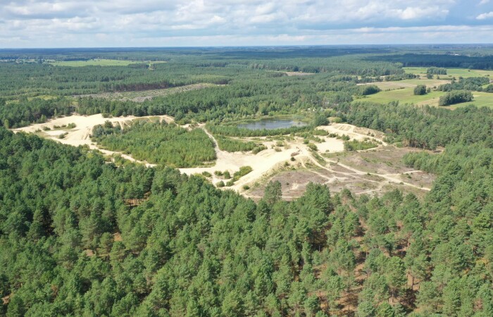 mazowieckie, ostrołęcki, Działka leśna w Nakłach