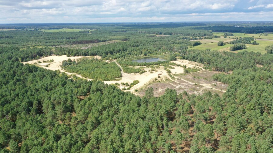 ostrołęcki, Olszewo-Borki, Nakły, Działka leśna w Nakłach