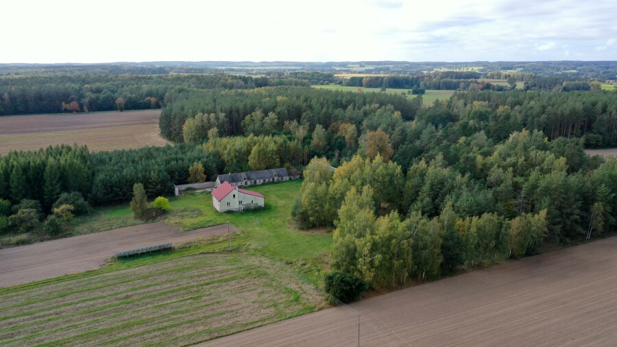 łomżyński, Przytuły, Kubra-Przebudówka, Siedlisko otoczone lasem Kubra-Przebudówka niedaleko Biebrzańskiego PN