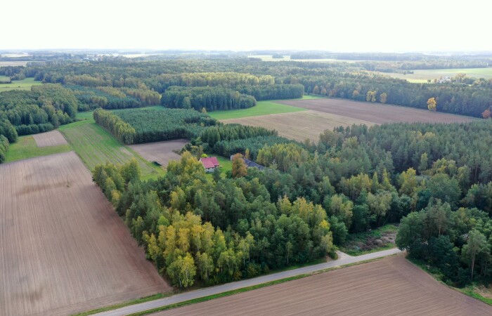 łomżyński, Przytuły, Kubra-Przebudówka, Siedlisko otoczone lasem z dużą działką niedaleko Biebrzańskiego PN